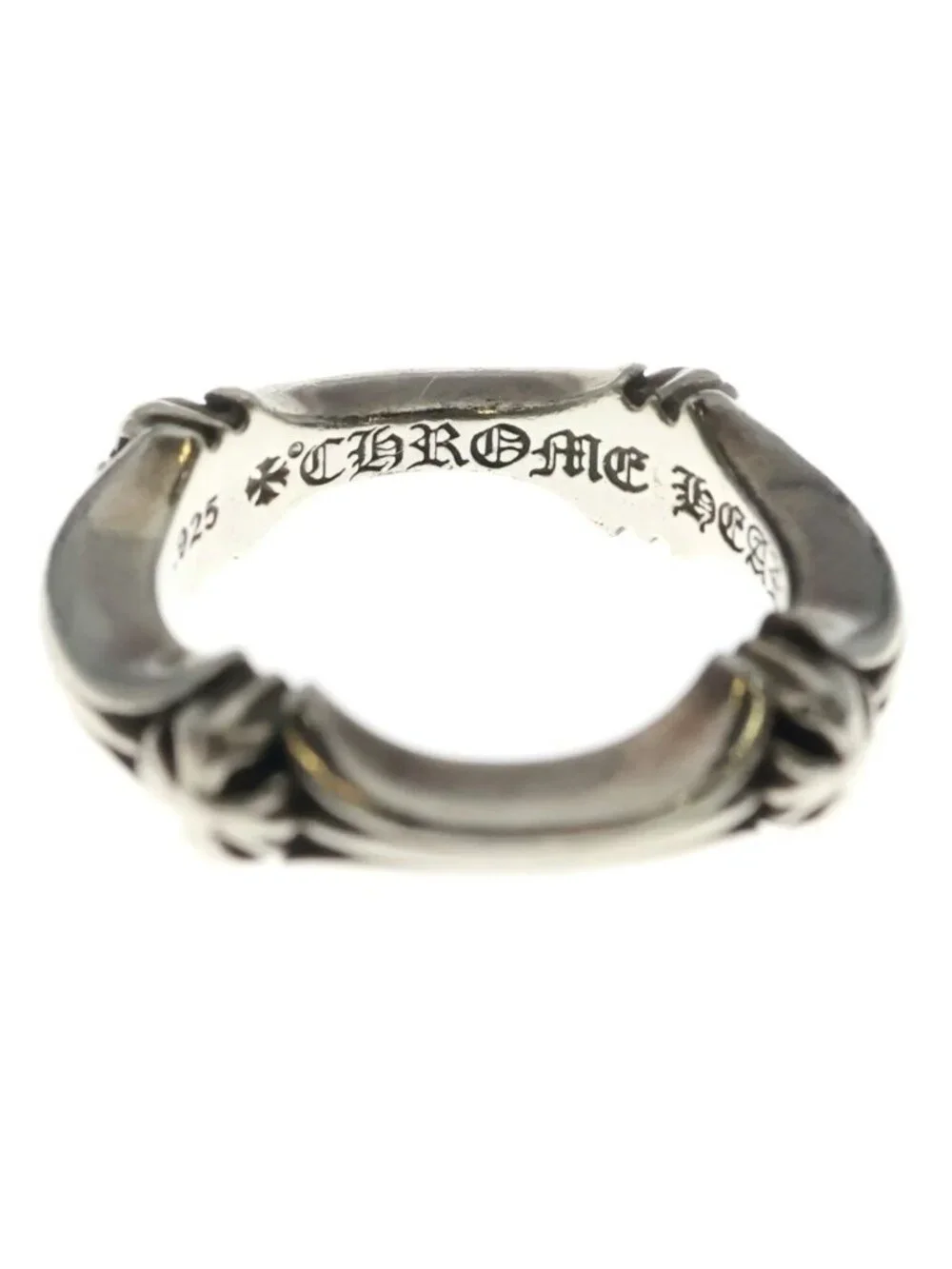 Chrome Hearts Plus and Bone Ring Silver